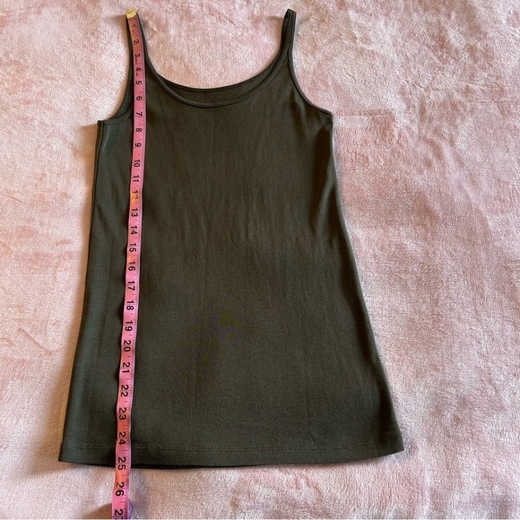 Eileen Fisher dark green basic tank top scoop neck size S - Picture 7 of 7